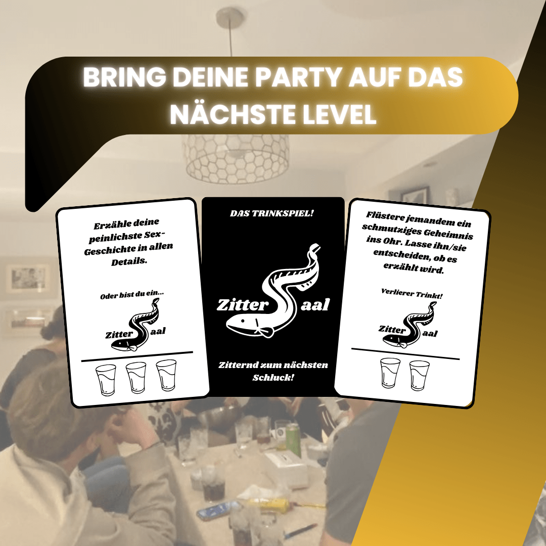 ZITTERAAL™ Das Trinkspiel das jede Party unvergesslich macht - Zitteraal - Das Trinkspiel